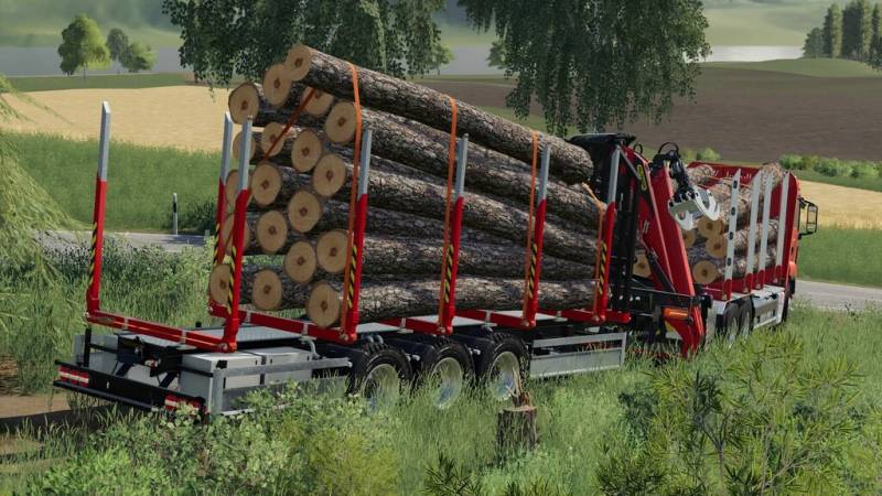 FS19 LIZARD SHORT WOOD TRAILER PACK V1.0.0.0 • Farming simulator 19, 17 ...