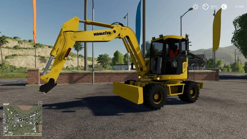 FS19 KOMATSU PW98 V1.0.0.0 • Farming simulator 19, 17, 22 mods | FS19 ...