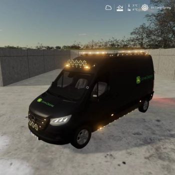 FS19 MERCEDES SPRINTER JOHN DEERE SERVIS V1.1.0.0 • Farming simulator ...