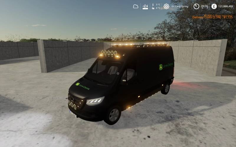 FS19 MERCEDES SPRINTER JOHN DEERE SERVIS V1.1.0.0 • Farming simulator ...