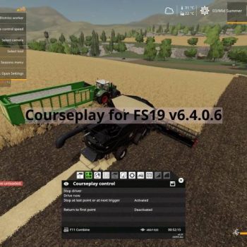 FS19 COURSEPLAY FOR FS19 V6.4.0.6 • Farming simulator 19, 17, 22 mods ...