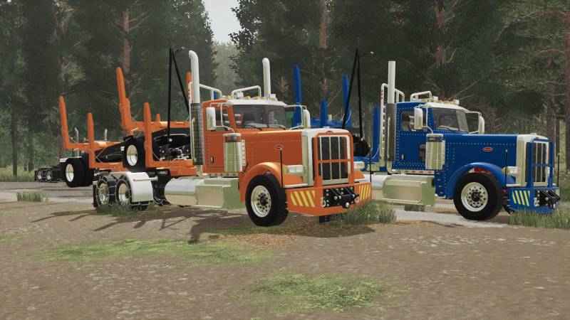 FS19 PETERBILT 389 LOG TRUCKS V1.0 • Farming simulator 19, 17, 22 mods ...