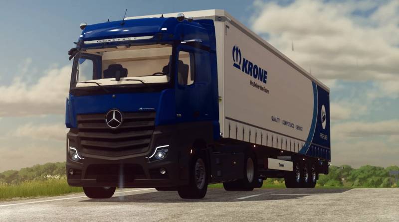 FS22 MERCEDES-BENZ ACTROS 2020 V1.0.0.0 • Farming simulator 19, 17, 22 ...