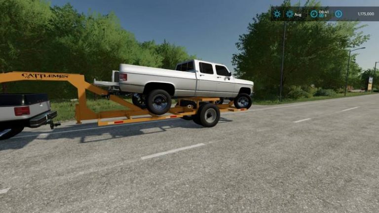 FS22 GOOSENECK BALE TRAILER V1.0.0.0 • Farming simulator 19, 17, 22 ...