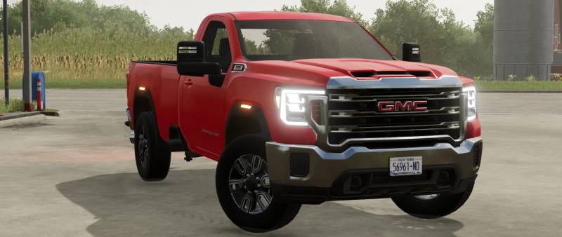 FS22 2020 GMC 3500HD SINGLE CAB LONG BED V1.0.0.0 • Farming simulator ...