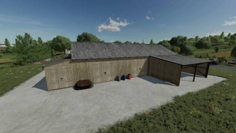 FS22 OLD WOODEN BARN V1.1.0.0 • Farming simulator 19, 17, 22 mods ...