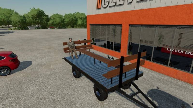 Fs22 Hay Wagon With Seats V1 0 0 0 • Farming Simulator 19 17 22 Mods