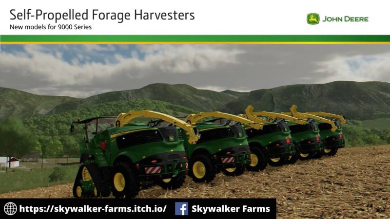 Fs22 John Deere 9000 Series Self Propelled Forage Harvesters V1000 • Farming Simulator 19 17 5056