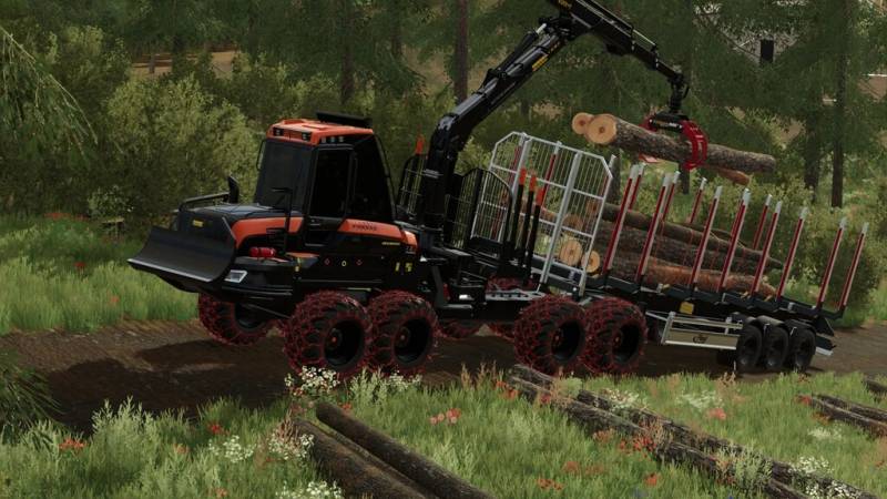 FS22 PONSSE BISON ACTIVE FRAME SHUTTLE V1.0.1.0 • Farming simulator 19 ...