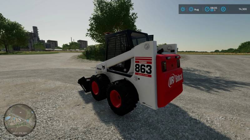 FS22 BOBCAT 863 PACK WITH STROBES ADDED V1.0.0.0 • Farming simulator 19 ...