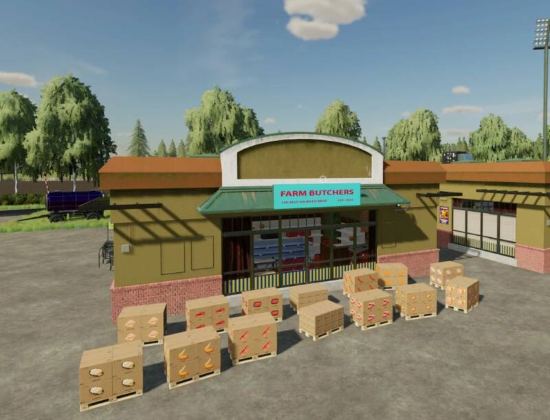 Butcher Market Sell Point V1.0 • Farming Simulator 19, 17, 22 Mods 